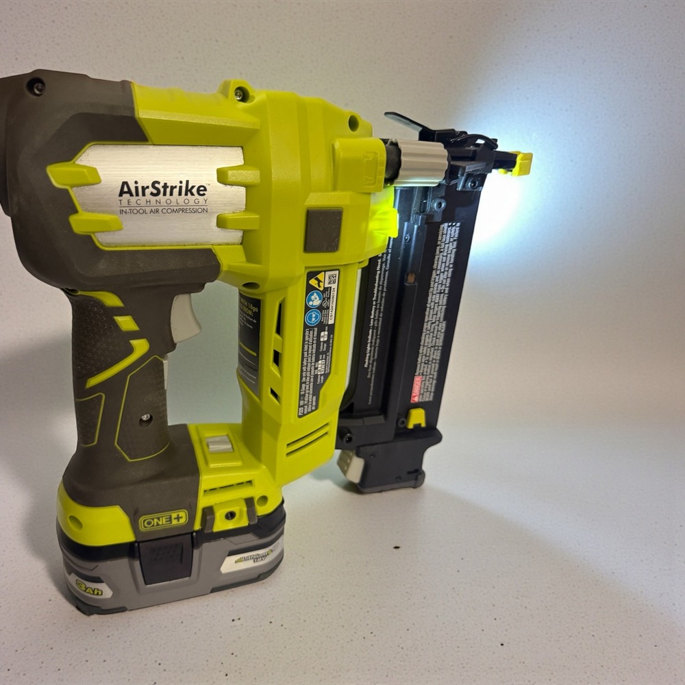 Ryobi P320 Airstrike 18V One+ 18Ga. Cordless Brad Nailer (TOOL-ONLY No Battery)